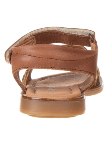 POM POM Leren sandalen bruin