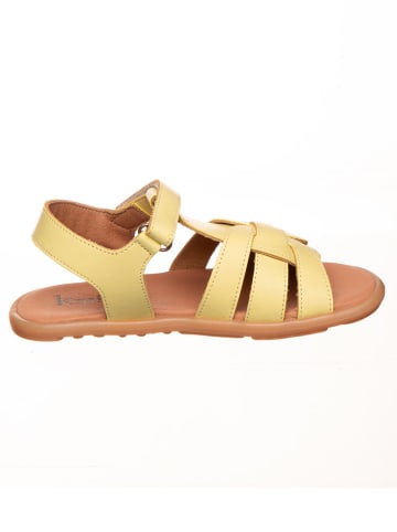 kmins Leder-Sandalen in Gelb