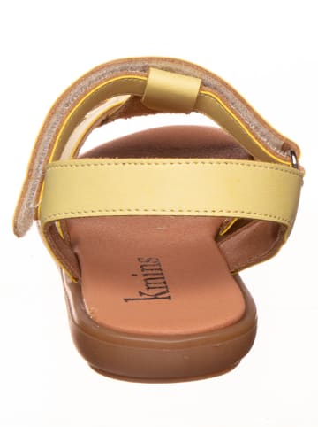 kmins Leder-Sandalen in Gelb