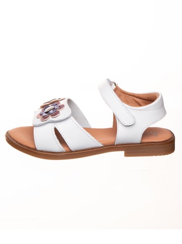 kmins Leder-Sandalen in Weiß