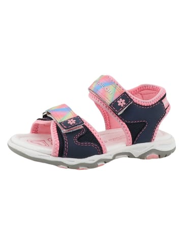 Tom Tailor Sandalen donkerblauw/lichtroze/meerkleurig