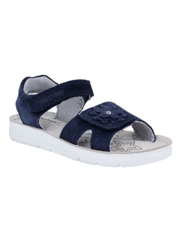 Richter Shoes Leder-Sandalen "Sofia" in Dunkelblau