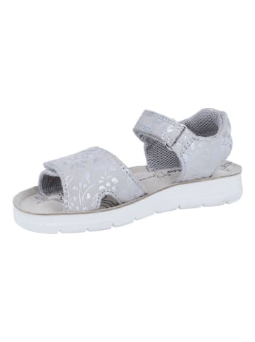 Richter Shoes Leder-Sandalen "Sofia" in Grau