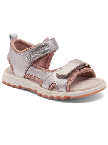 bisgaard Sandalen zilverkleurig/lichtroze