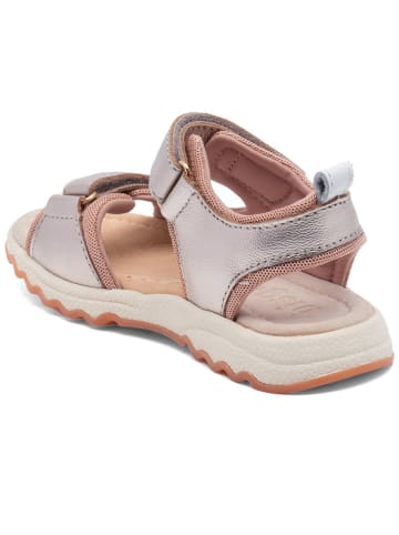 bisgaard Sandalen zilverkleurig/lichtroze