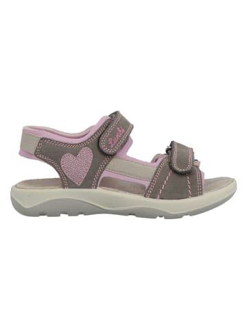 Lurchi Leren sandalen bruin/lichtroze