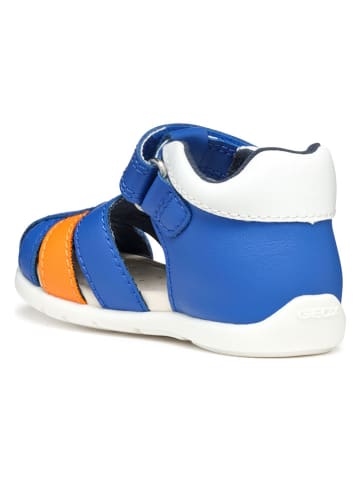 Geox Halbsandalen "Elthan" in Blau/ Orange