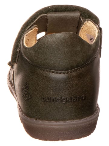 Bundgaard Leder-Halbsandalen "Ranjo II" in Khaki