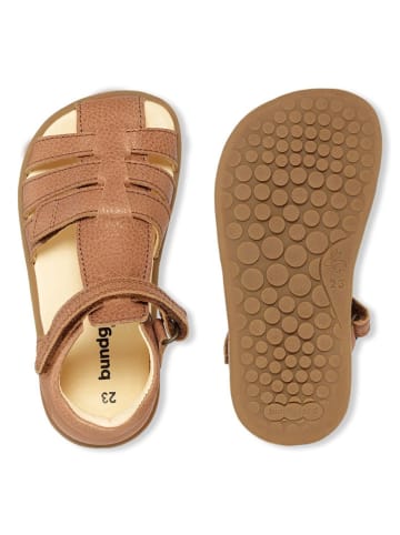 Bundgaard Leren barefootenkelsandalen "Rox" lichtbruin