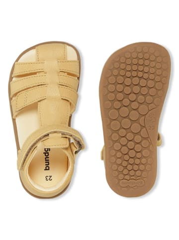 Bundgaard Leren barefootenkelsandalen "Rox" geel