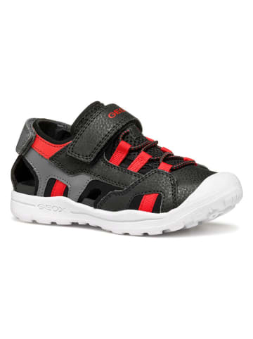 Geox Enkelsandalen "Vaniett" zwart/rood