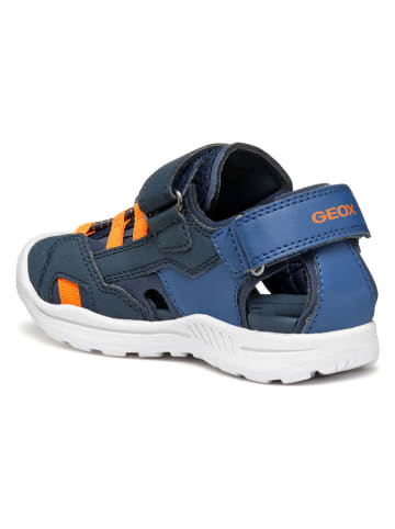 Geox Halbsandalen "Vaniett" in Dunkelblau/ Orange