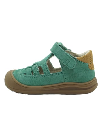 lamino Leren enkelsandalen turquoise
