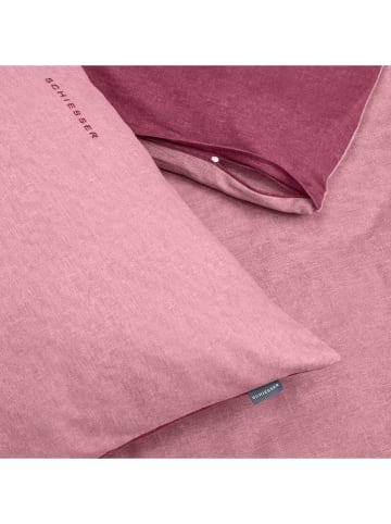 Schiesser Fijnbiber beddengoedset lichtroze