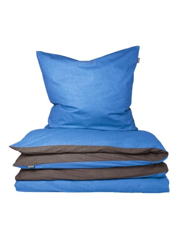 Schiesser Renforcé beddengoedset blauw/antraciet