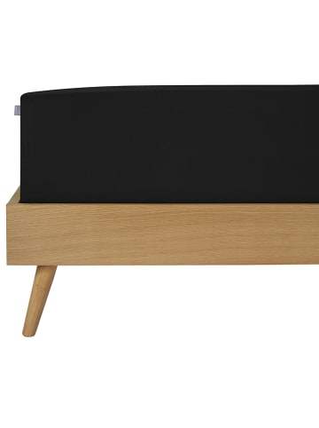 Schiesser Dżersejowe prześcieradło w kolorze czarnym na gumce