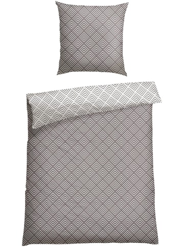 Schiesser Renforcé beddengoedset "Mabel" grijs