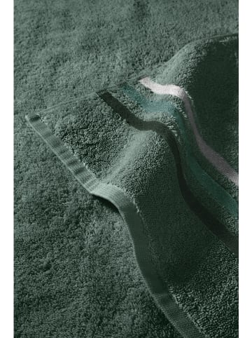 Schiesser 4er-Set: Handtücher "Skyline" in Dunkelgrün