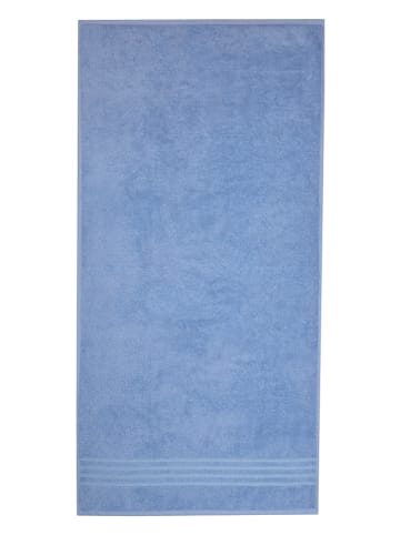 Schiesser 2-delige set: badhanddoeken "Milano" blauw