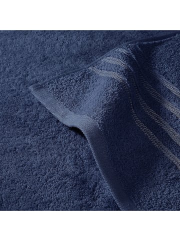 Schiesser 5-delige set: gastendoeken ''Milano'' donkerblauw