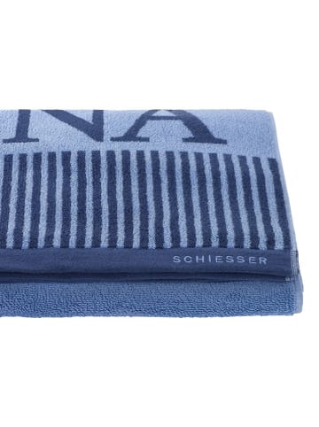 Schiesser Ręcznik "Rom" w kolorze błękitnym do sauny