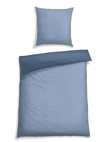 Schiesser Komplet pościeli renforcé "Silva" w kolorze niebieskim