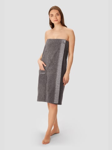 Schiesser Ręcznik "Rom" w kolorze ciemnoszarym do sauny