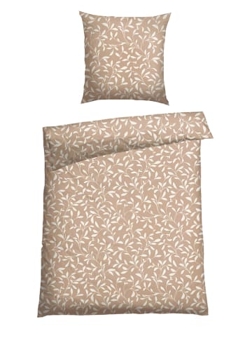 Schiesser Renforcé-Bettwäsche-Set "Liliebeth" in Beige