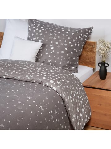 Schiesser Fijnbiber beddengoedset "Runa" grijs