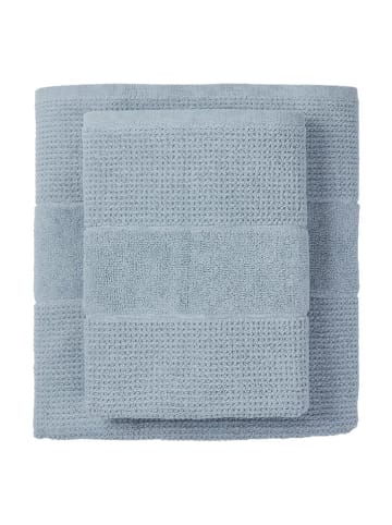 Schiesser 4-delige set: handdoeken "Turin" lichtblauw