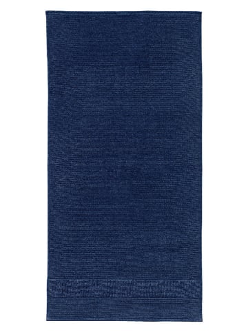 Schiesser 2-delige set: badhanddoeken "Turin" donkerblauw