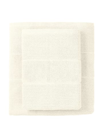Schiesser 2er-Set: Duschtücher "Turin" in Creme
