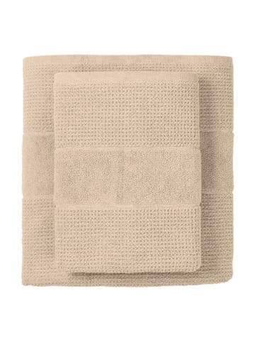 Schiesser 2er-Set: Duschtücher "Turin" in Beige