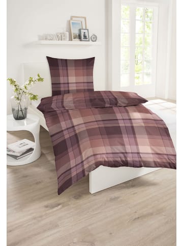 Schiesser Feinbiber-Bettwäsche-Set "Spike" in Rot