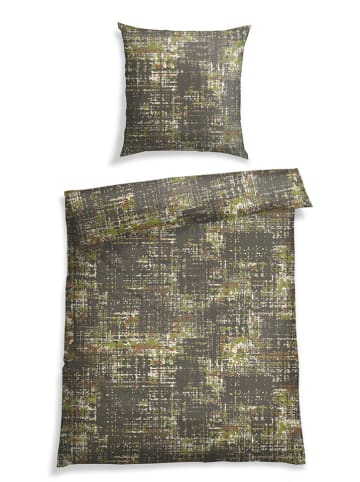 Schiesser Satin-Bettwäsche-Set 'Bator" in Grün