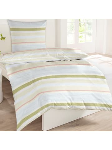 Schiesser Komplet pościeli renforcé ''Taeke'' w kolorze zielono-błękitnym