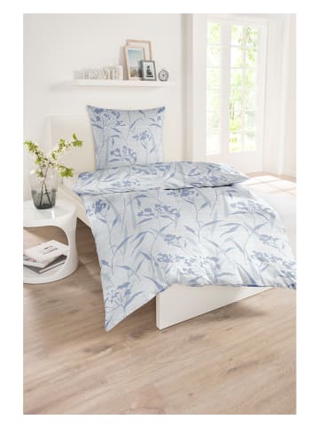 Schiesser Komplet pościeli renforcé "Miley" w kolorze błękitnym