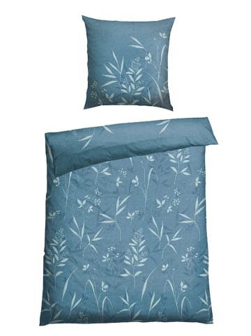 Schiesser Renforcé beddengoedset "Kicky" petrol