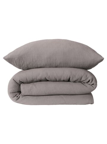 Schiesser Mousseline beddengoedset "Molly" grijs