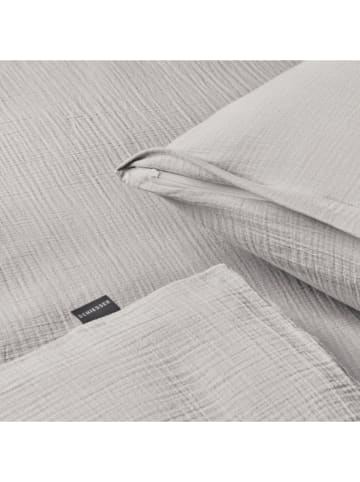 Schiesser Musselin-Bettwäsche-Set "Molly" in Hellgrau