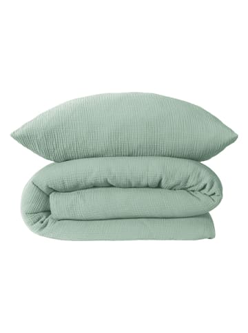 Schiesser Komplet pościeli muślinowej "Molly" w kolorze jasnozielonym