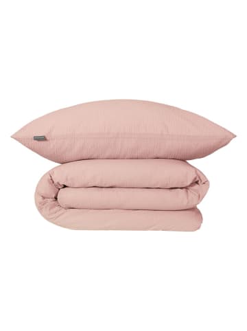 Schiesser Seersucker beddengoedset "Laura" lichtroze
