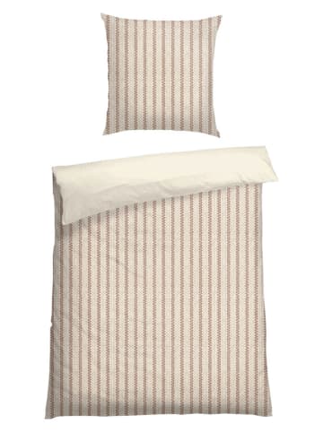 Schiesser Feinbiber-Bettwäsche-Set ''Gwen'' in Creme