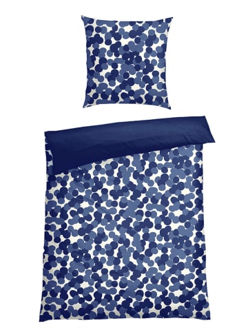 Schiesser Komplet pościeli renforcé "Allez" w kolorze niebieskim
