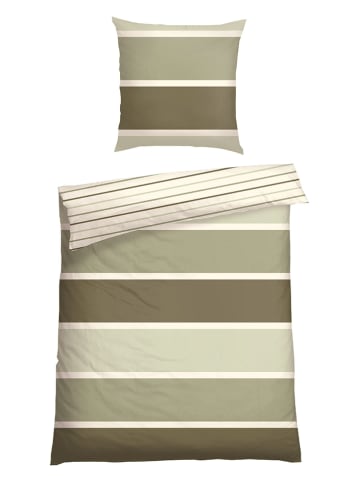 Schiesser Renforcé-Bettwäsche-Set "Brody" in Khaki