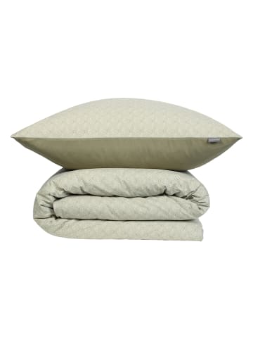 Schiesser Komplet pościeli renforcé "Ethno" w kolorze zielonym