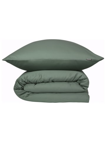 Schiesser Satin-Bettwäsche-Set "Ella" in Dunkelgrün