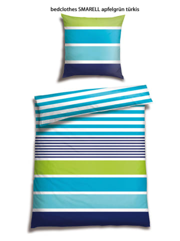 Schiesser Renforcé beddengoedset "Smarell" groen/lichtblauw
