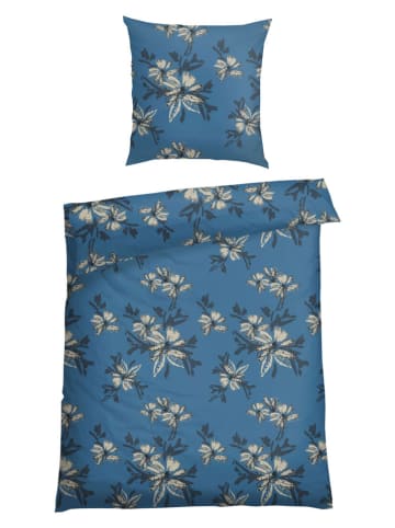 Schiesser Renforcé beddengoedset "Ellen" blauw