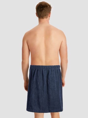 Schiesser Saunakilt "Turin" donkerblauw